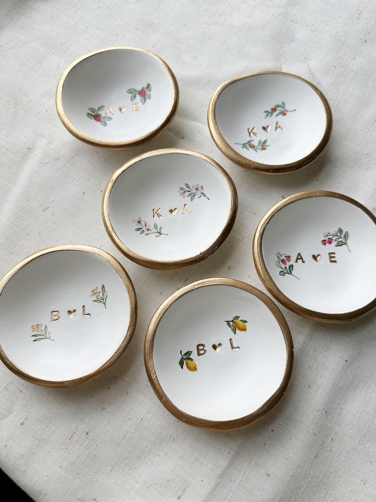 Personalized Ring Dish | Fruits & Buds