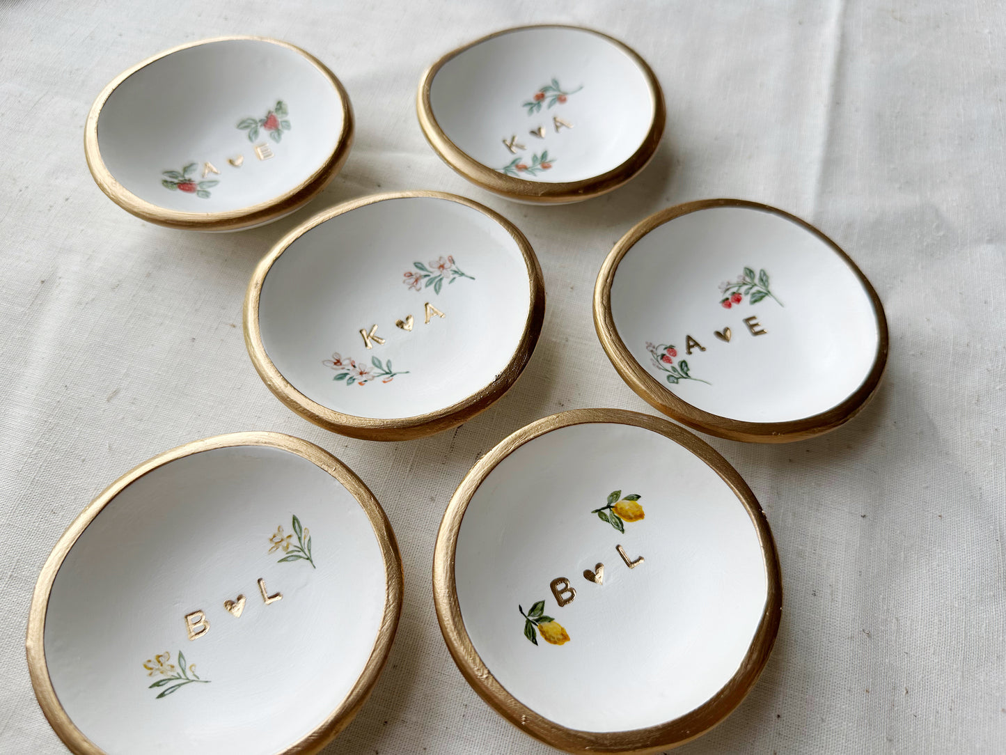 Personalized Ring Dish | Fruits & Buds