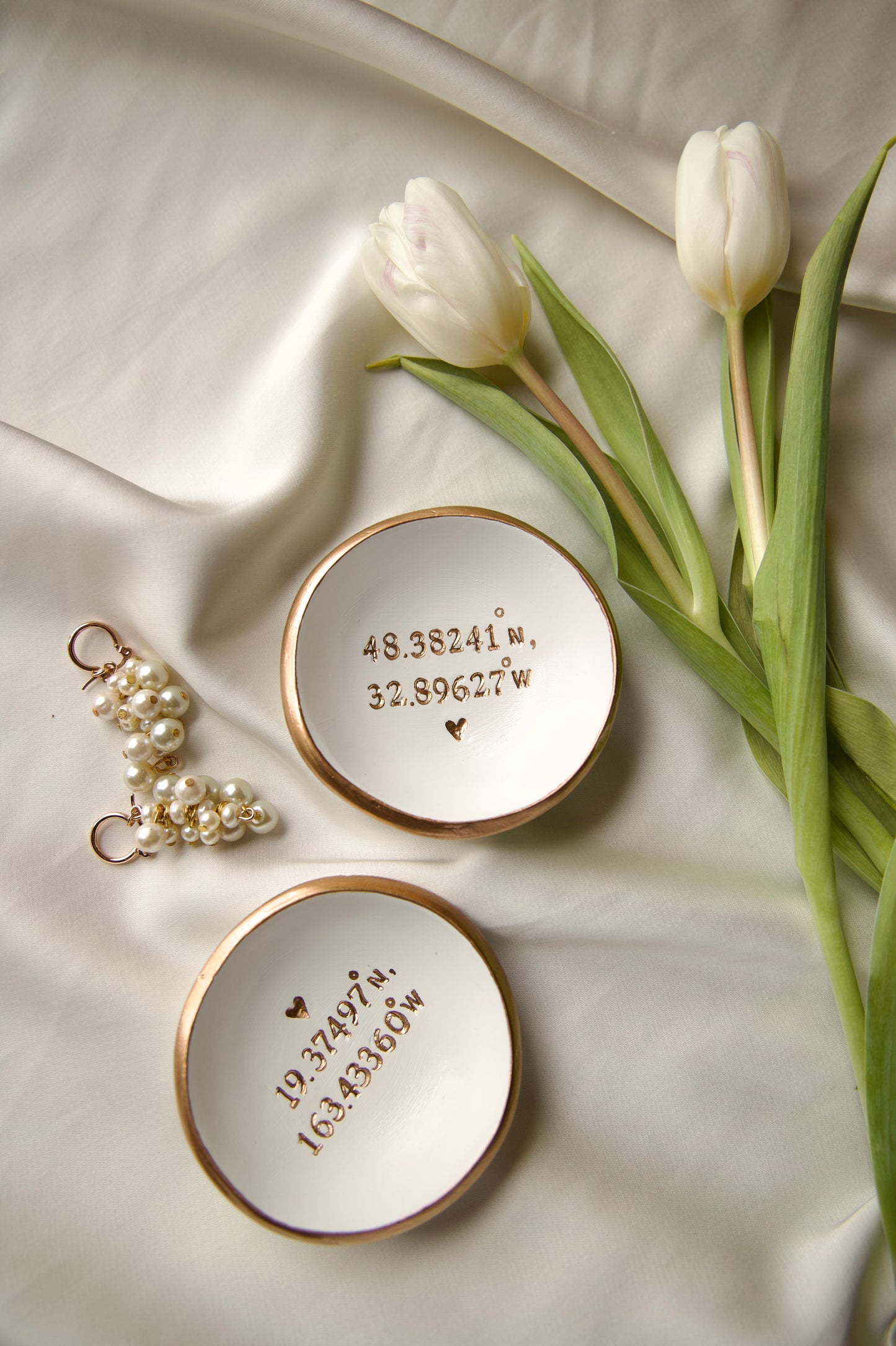 Personalized Ring Dish | Classic Coordinates