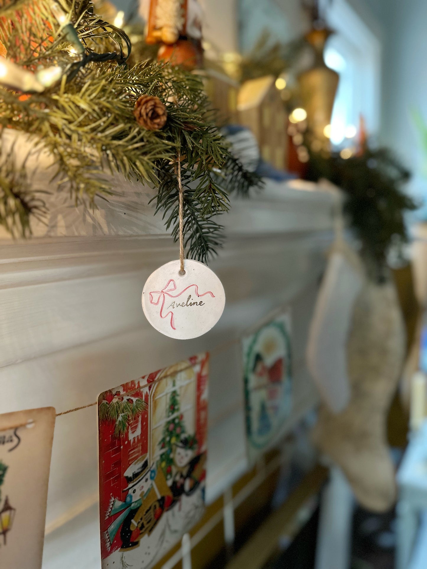 Personalized Bow Ornament