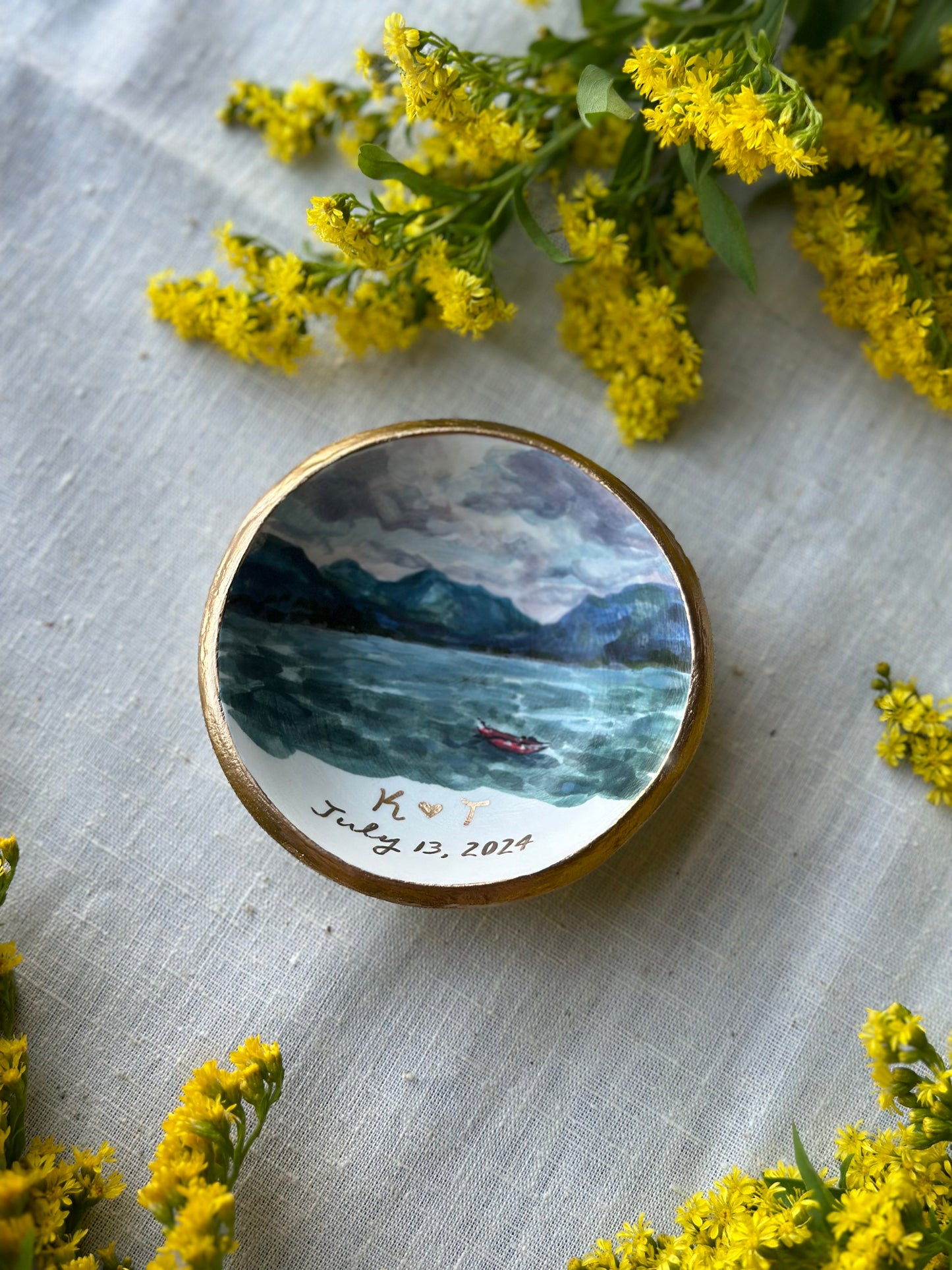 Personalized Ring Dish | Custom Illustration