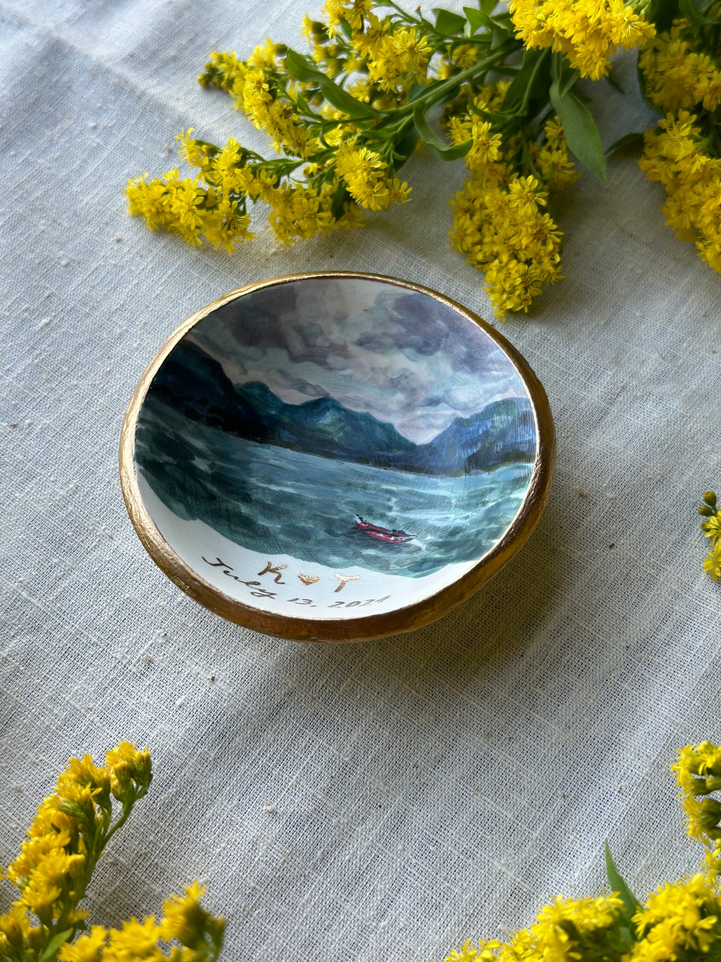 Personalized Ring Dish | Custom Illustration