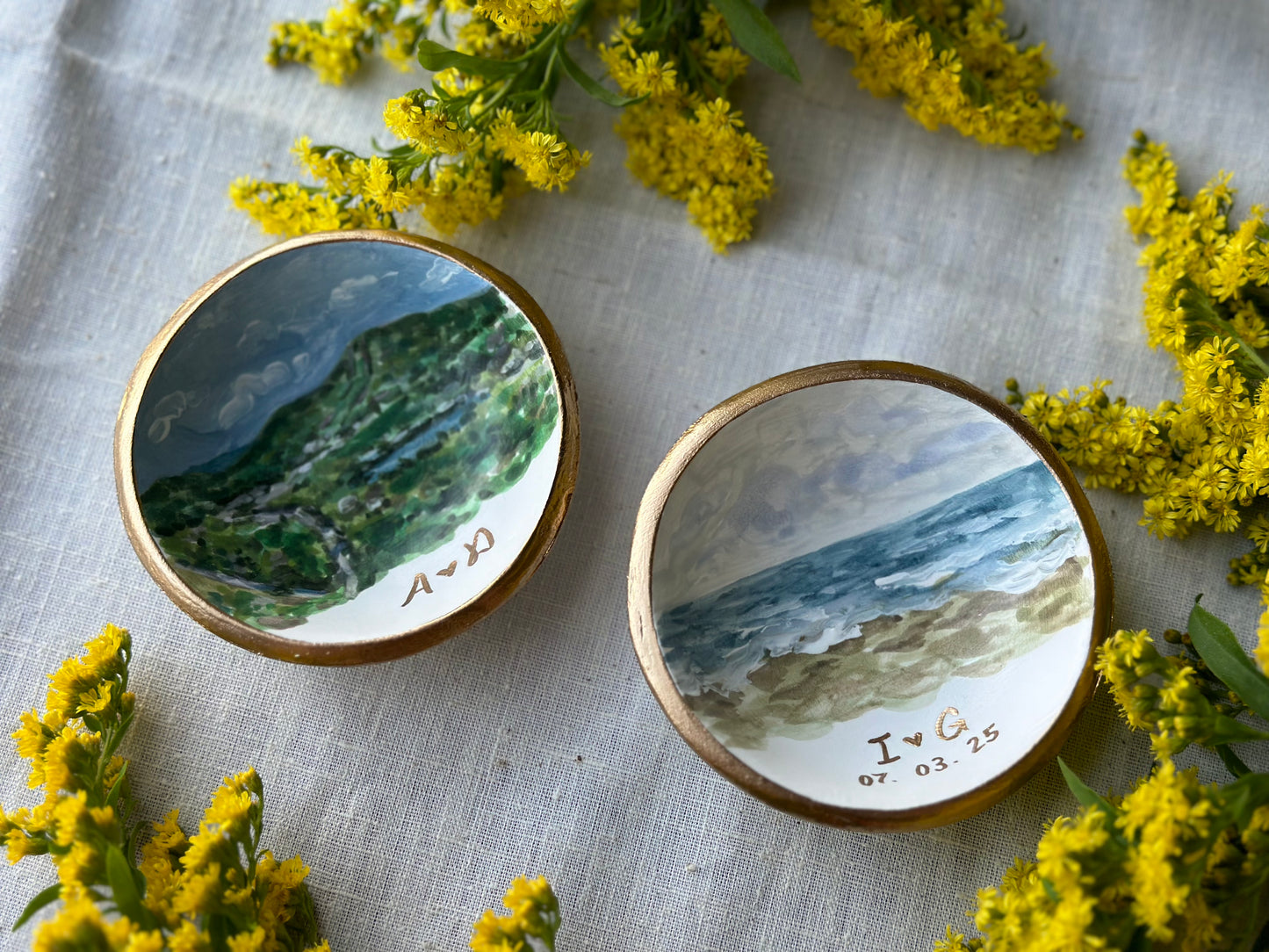Personalized Ring Dish | Custom Illustration