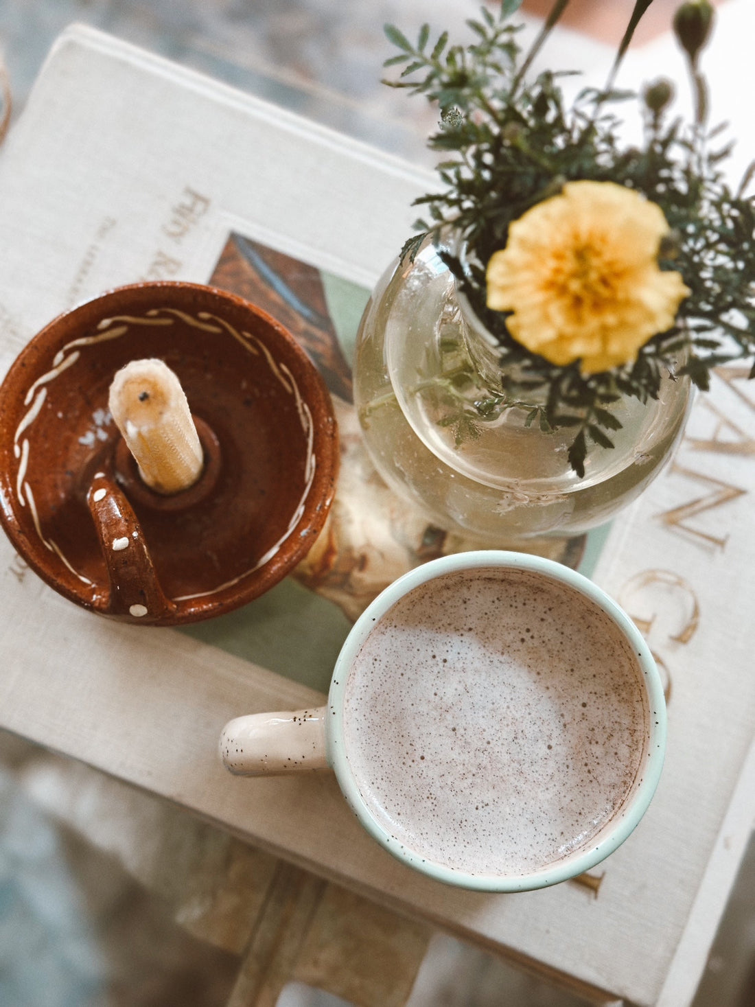 Hot Chocolate and Daises