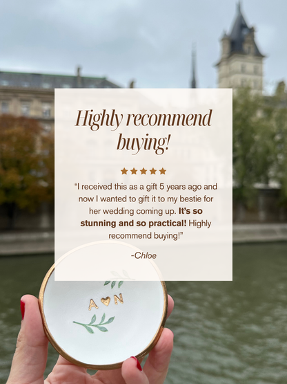 Personalized Ring Dish | CUSTOM florals