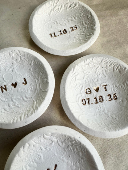 Personalized Ring Dish | Lace