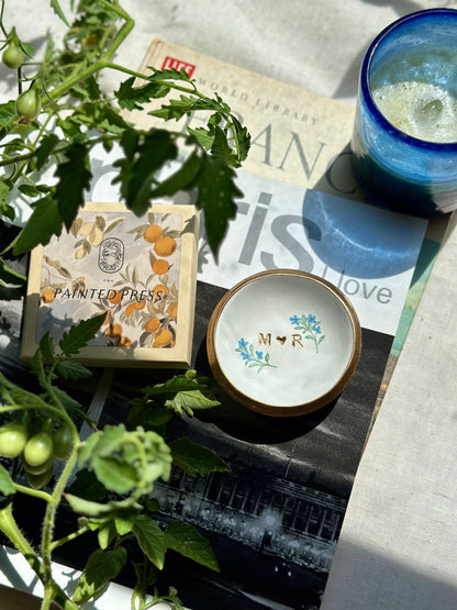 Personalized Ring Dish | CUSTOM florals