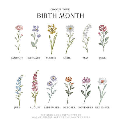Personalized Ring Dish | Birth Month Flower