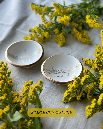 Personalized Ring Dish | Skylines & Buildings