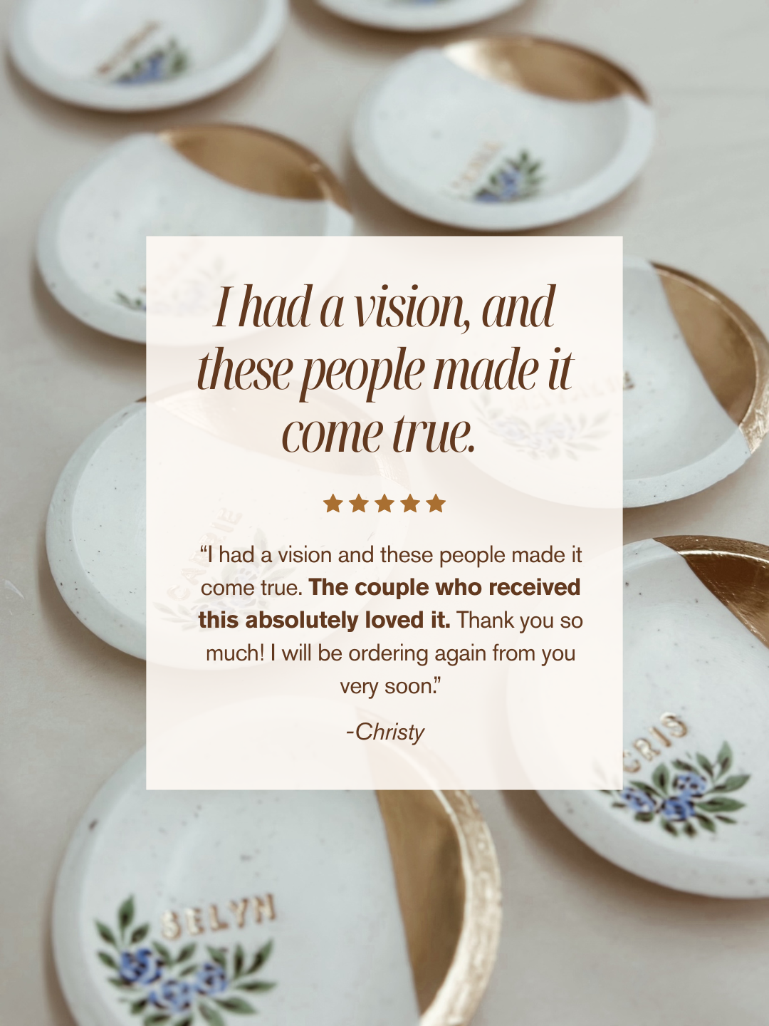 Personalized Ring Dish | Bridesmaid Dress