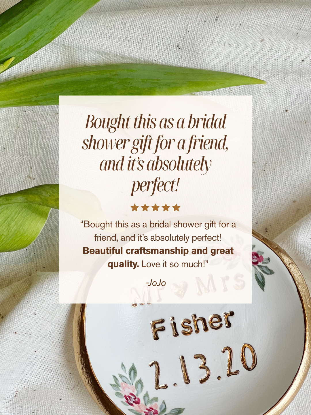 Personalized Ring Dish | Bridesmaid Dress