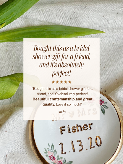 Personalized Ring Dish | Bridesmaid Dress