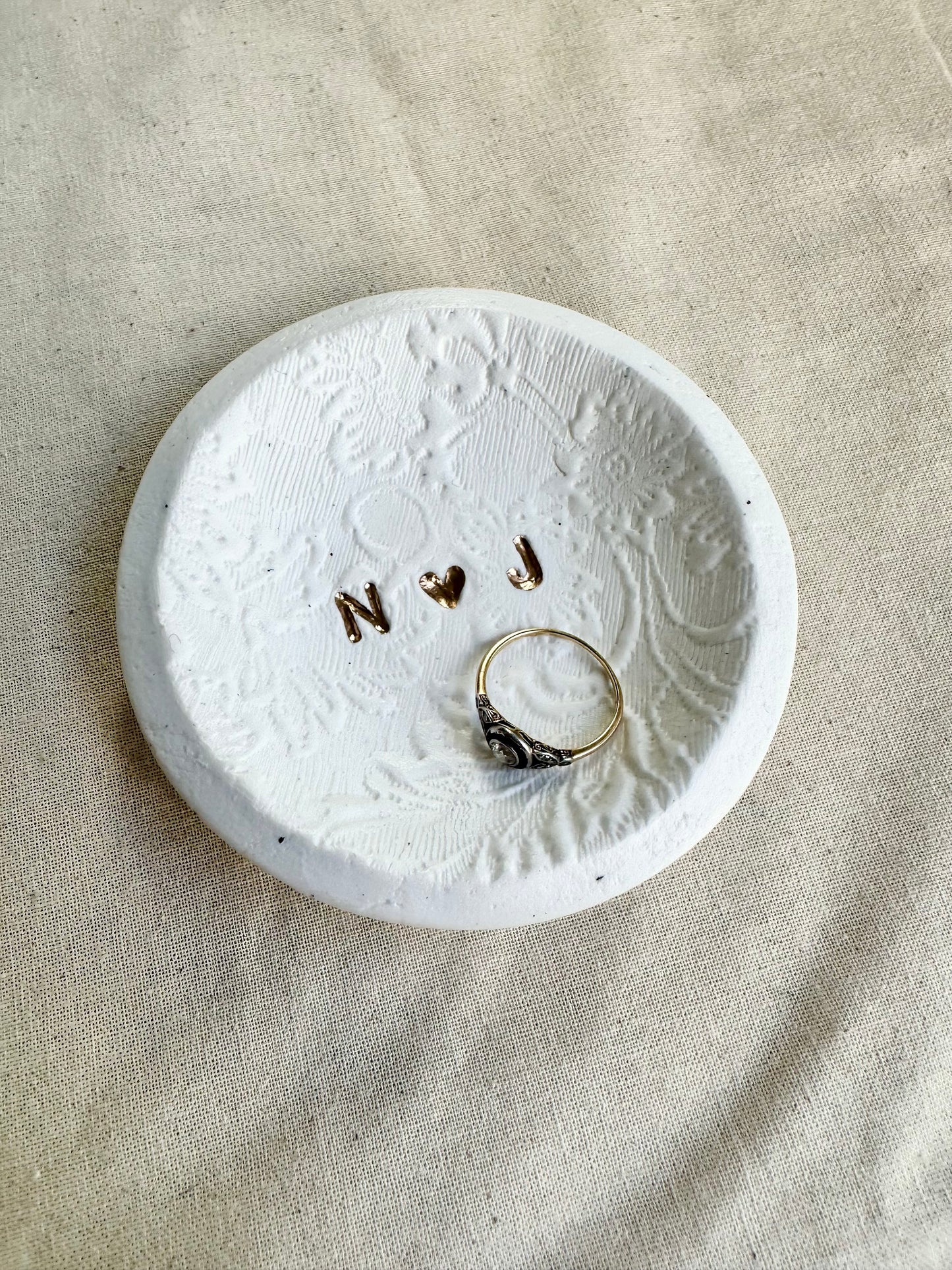 Personalized Ring Dish | Lace
