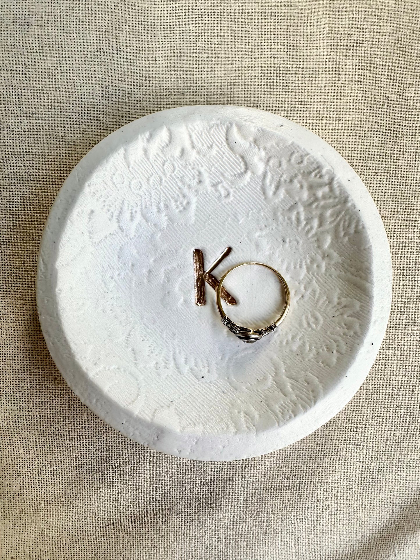 Personalized Ring Dish | Lace
