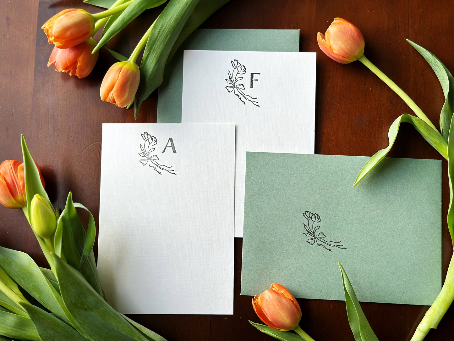 Monogrammed Stationery Set