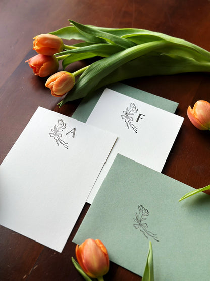 Monogrammed Stationery Set