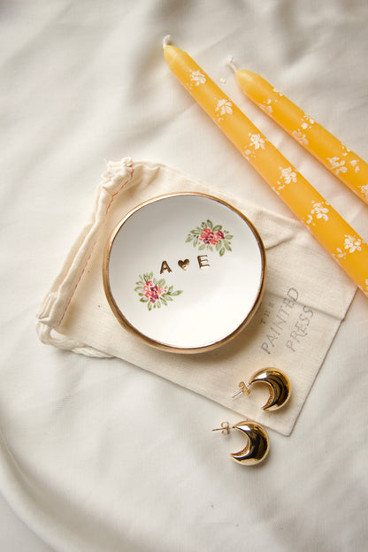 Personalized Jewelry Dish | Currant and Coral