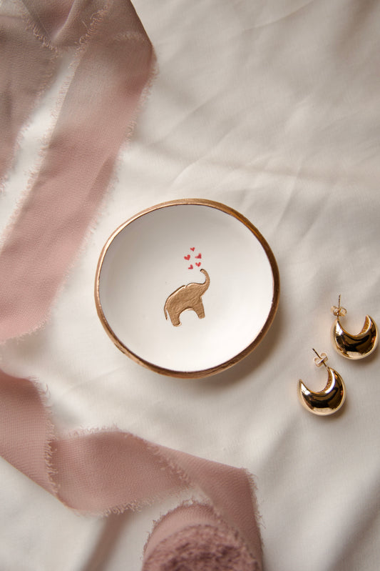 Personalized Ring Dish | Elephant Hearts