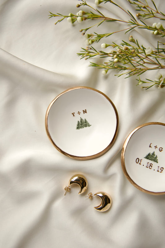 Personalized Ring Dish | Evergreen