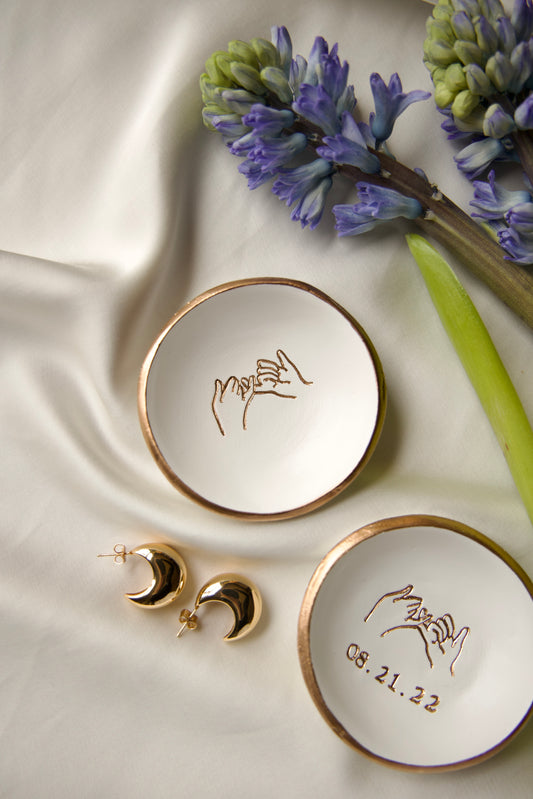Personalized Ring Dish | Classic Pinky Promise