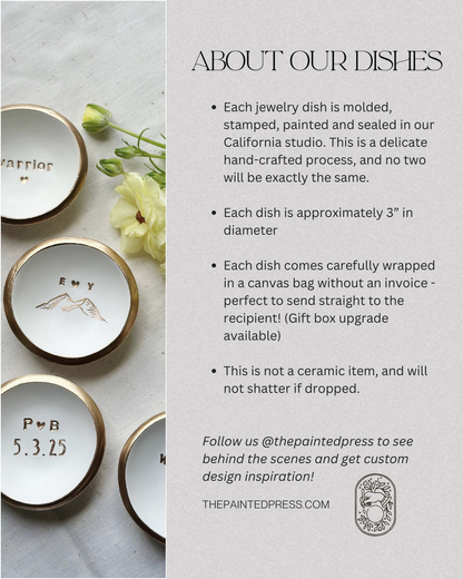 Personalized Ring Dish | Evergreen