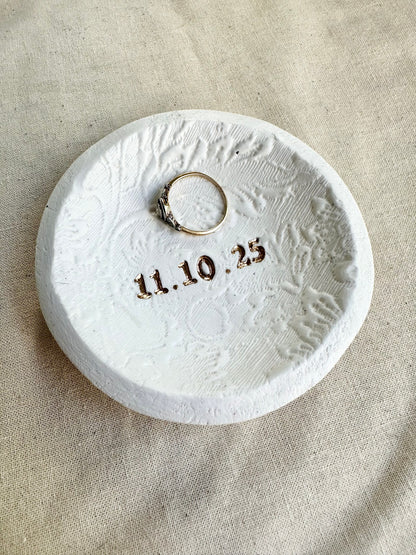Personalized Ring Dish | Lace