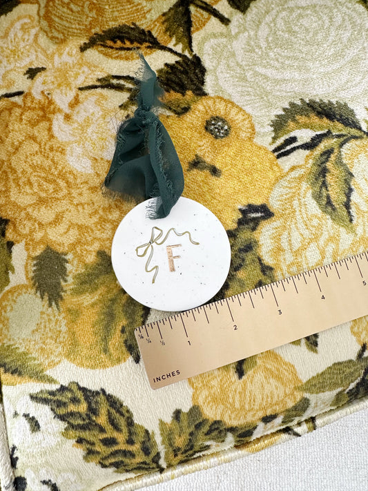 Personalized Bow Ornament