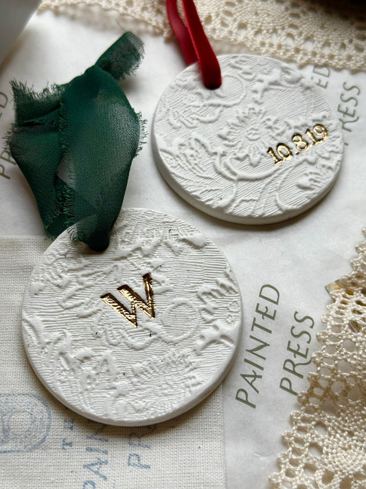 FREE WITH PURCHASE Personalized Lace Ornament