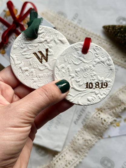 FREE WITH PURCHASE Personalized Lace Ornament