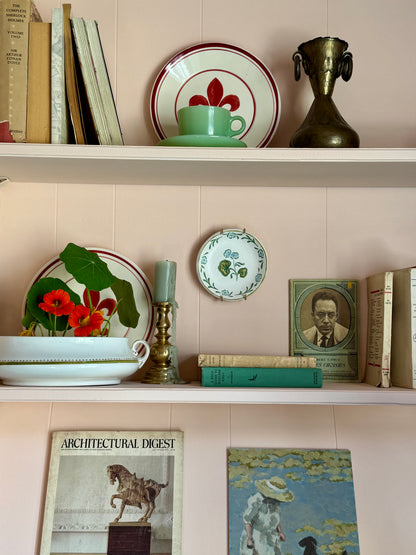 Decorative Wall Plate | Green Floral