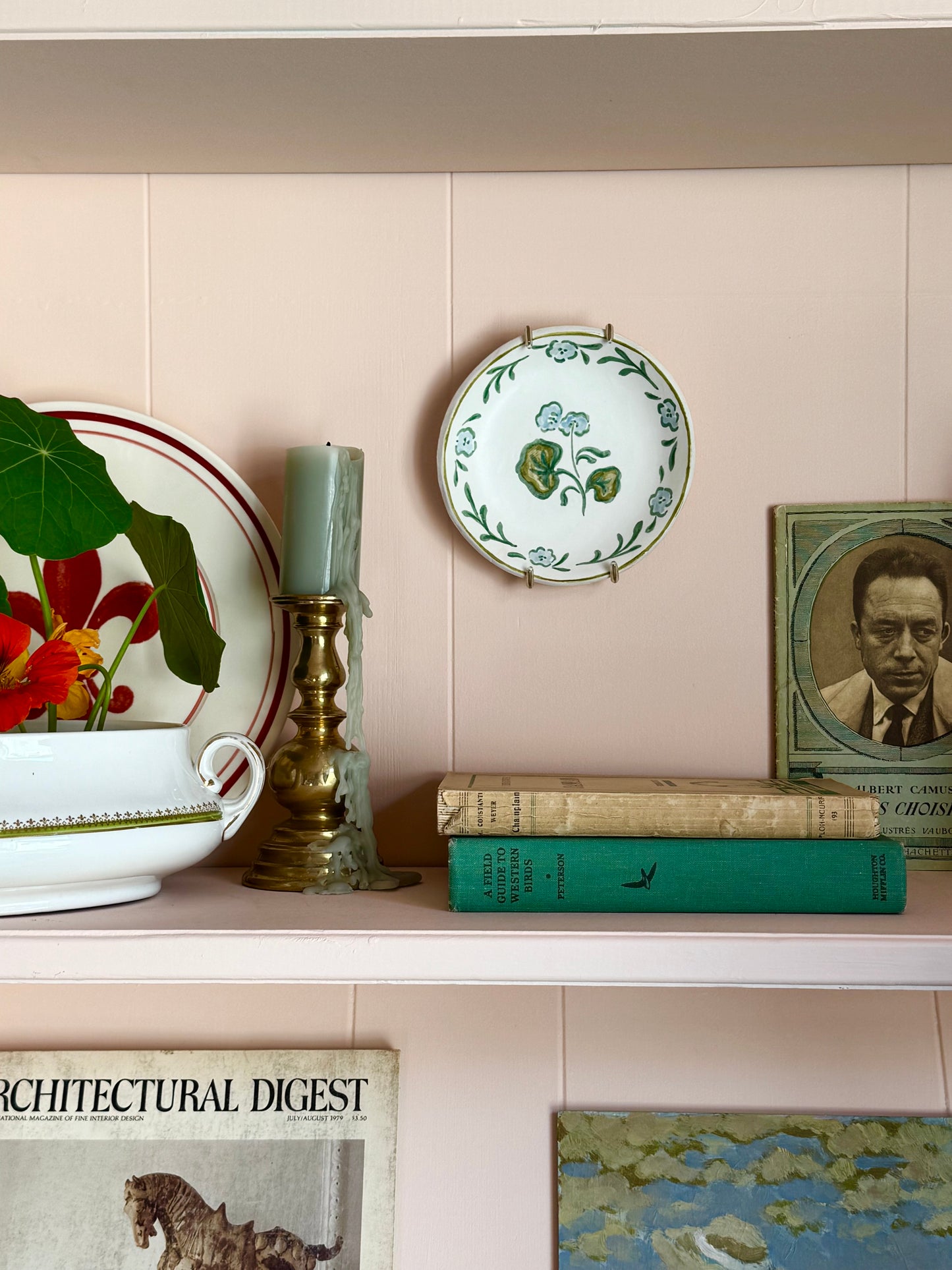 Decorative Wall Plate | Green Floral