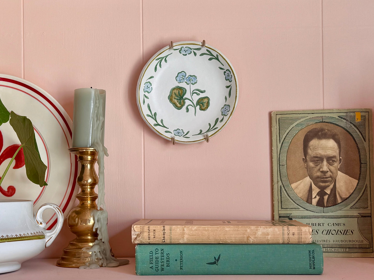 Decorative Wall Plate | Green Floral