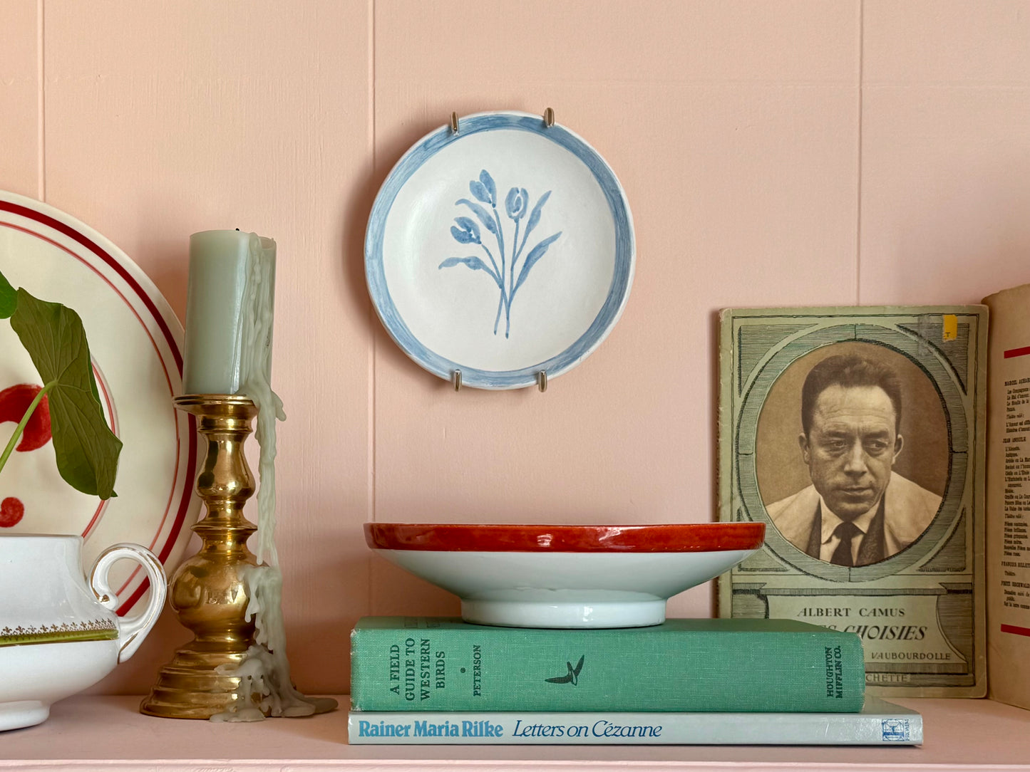 Decorative Wall Plate | Blue Floral