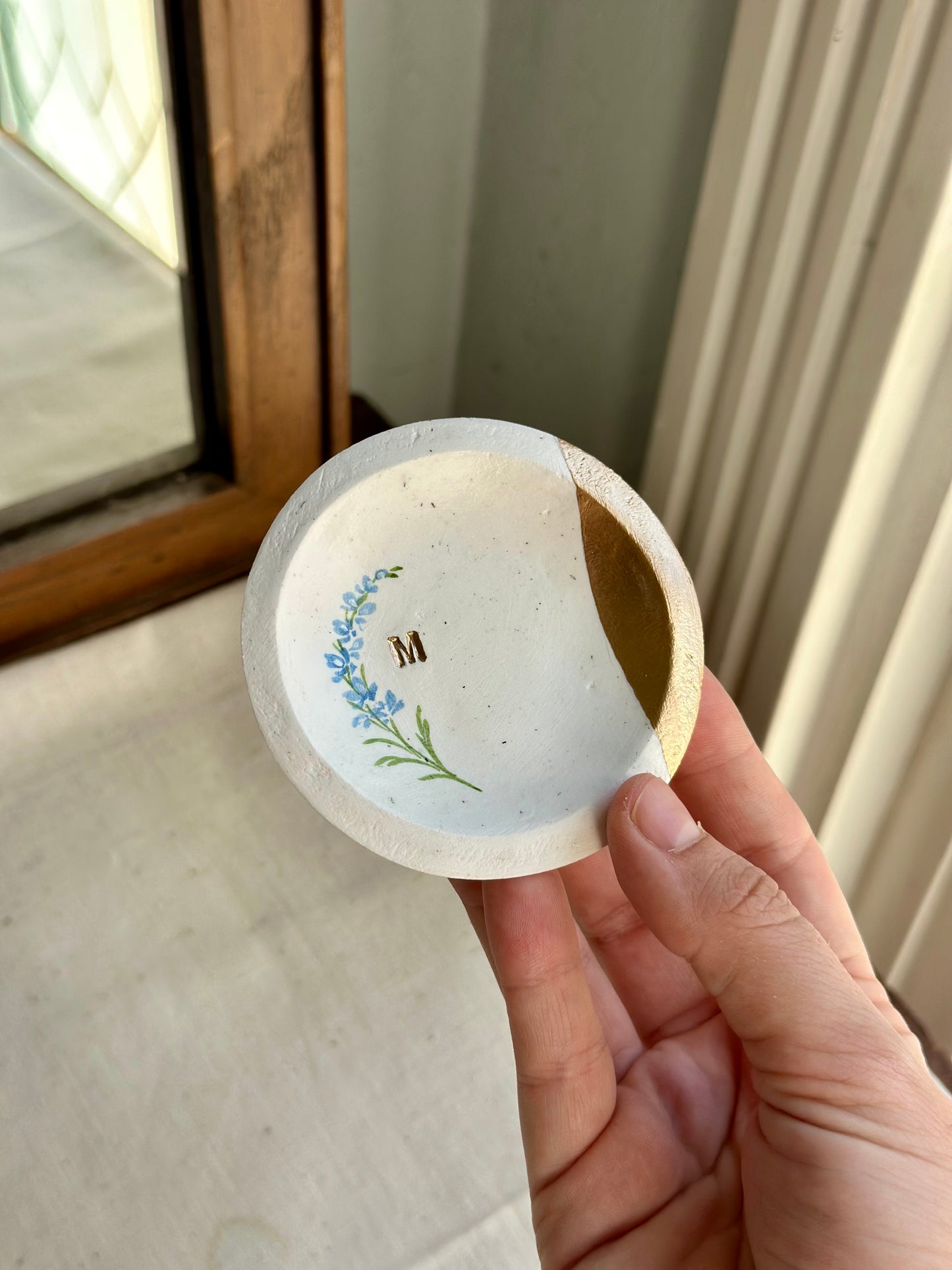 Personalized Ring Dish | Birth Month Flower