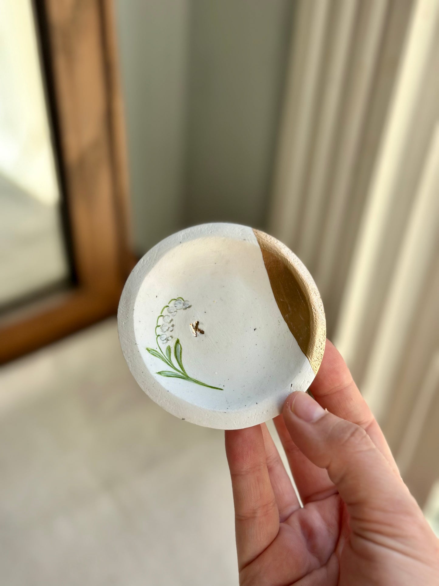 Personalized Ring Dish | Birth Month Flower