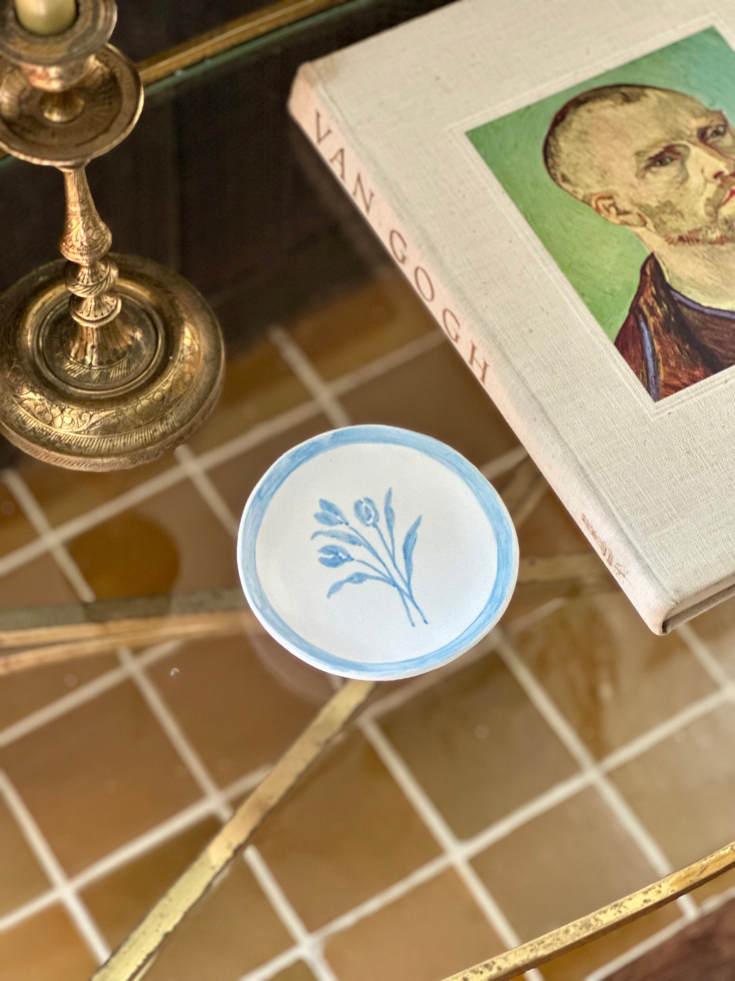 Decorative Wall Plate | Blue Floral