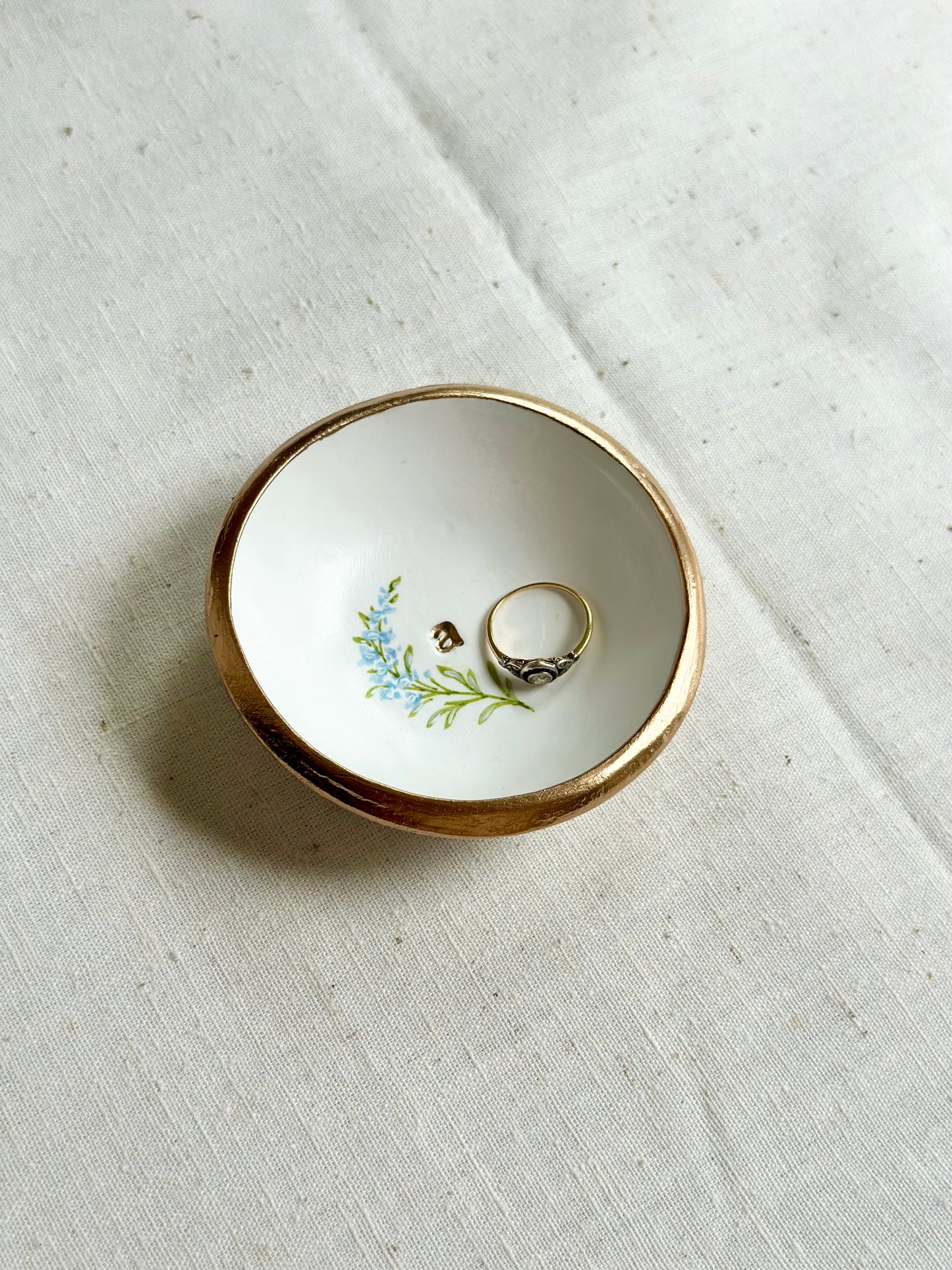 Personalized Ring Dish | Birth Month Flower