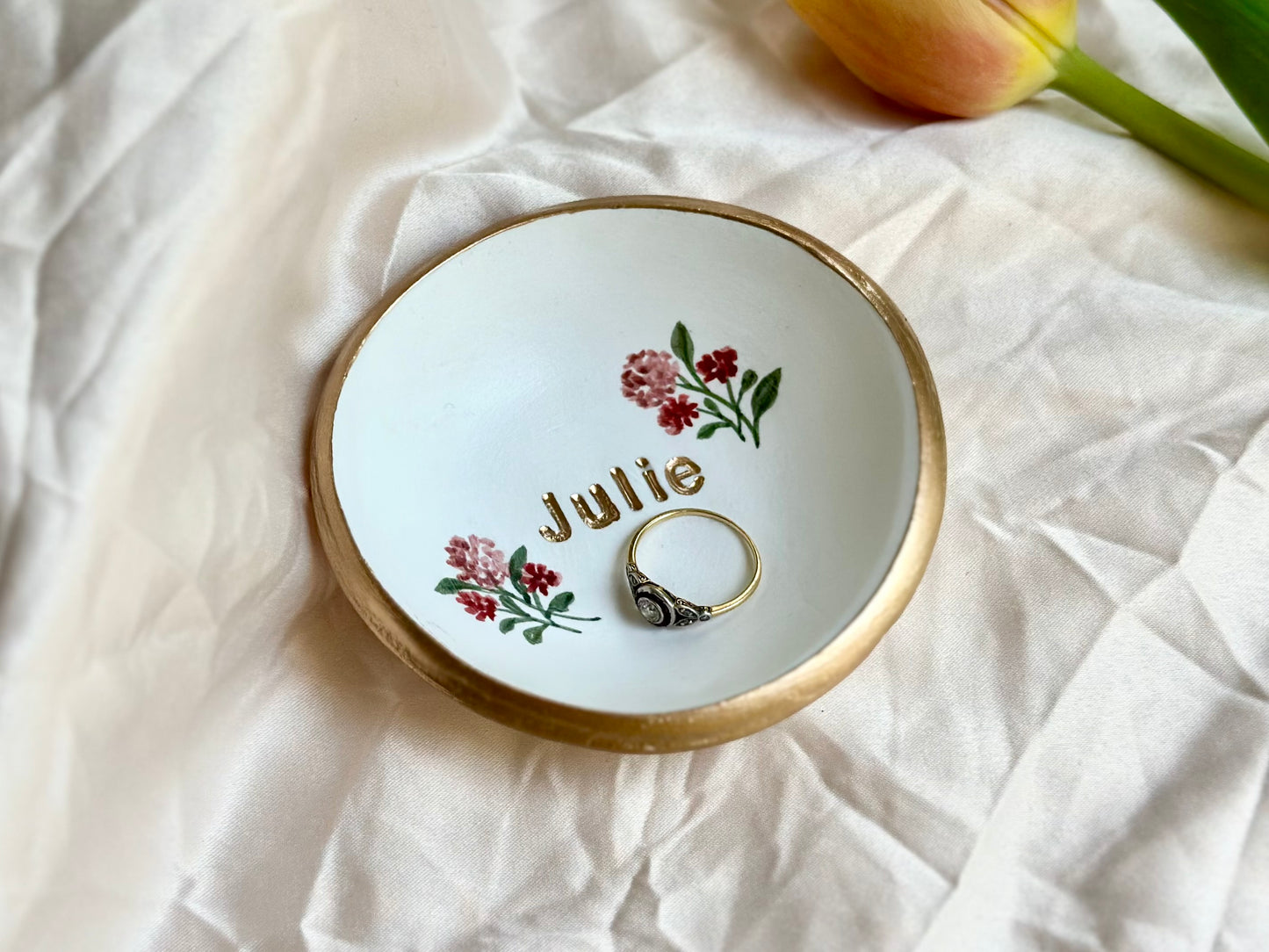 Personalized Jewelry Dish | English Garden