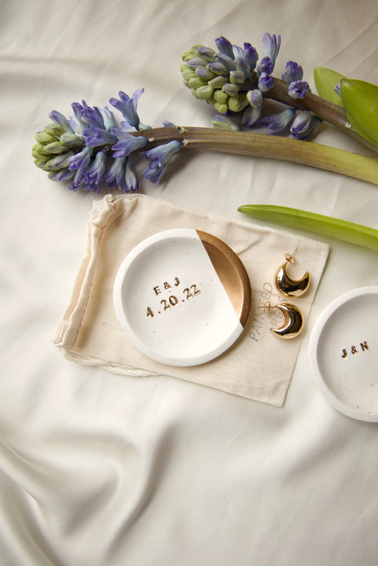 Personalized Ring Dish | Speckled