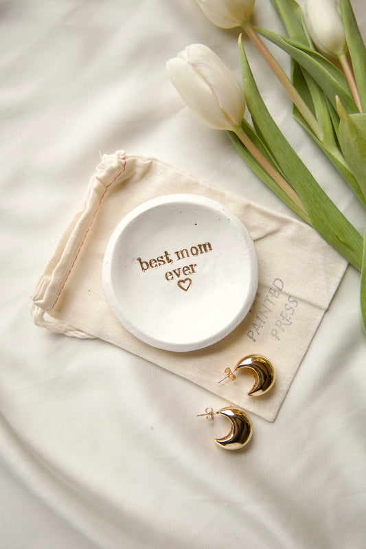 Ring Dish | Best Mom Ever Speckled