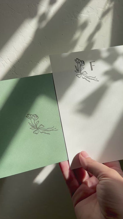 Monogrammed Stationery Set